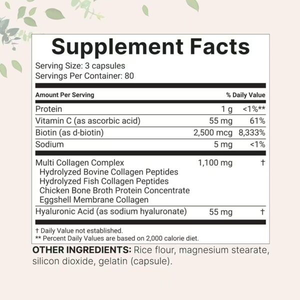 Multi Collagen Complex for Women - 240 Capsules - Image 6