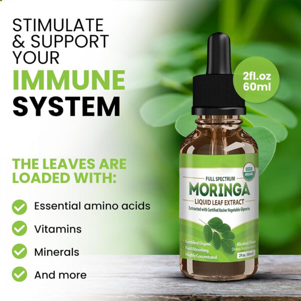 Moringa Liquid Leaf Extract - 2fl oz. (60ml) - Image 5