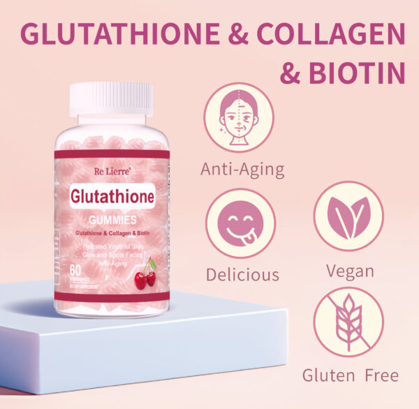 Glutathione Collagen Gummies - Cherry - Image 4