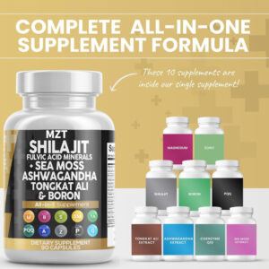 Shilajit Sea Moss Ashwagandha Tongkat Ali Boron