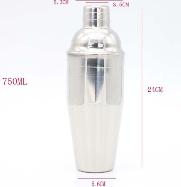 Stainless Steel Cocktail Shaker Ice Bucket 6pc - Image 9