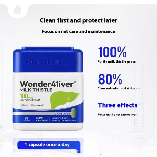 Wonderlab Liver Detox 100mg Milk Thistle - Image 3