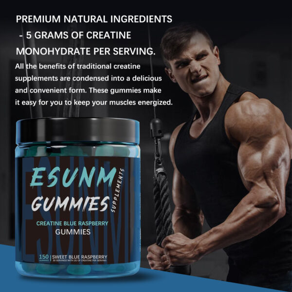 Creatine Blue Raspberry Gummies