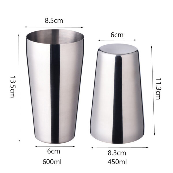 Stainless Steel Cocktail Shaker Ice Bucket 6pc - Image 7