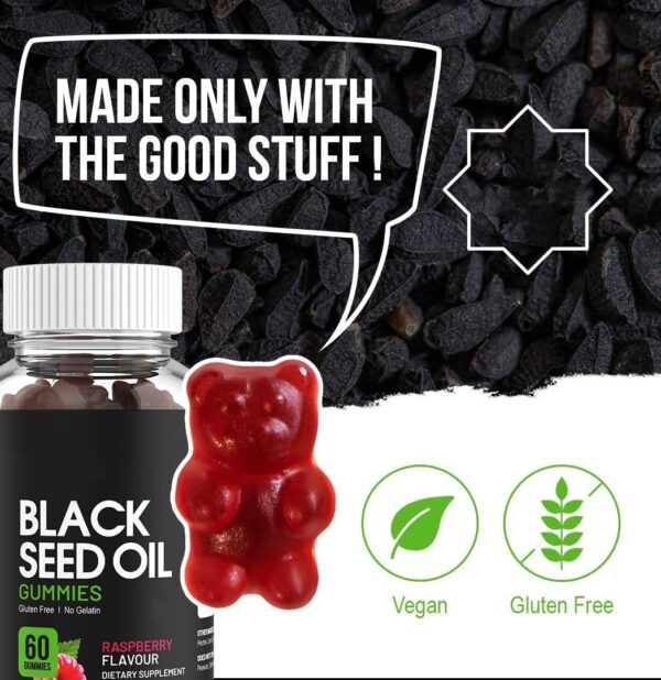 Black Seed Oil Gummies (60) Gluten Free - Image 5