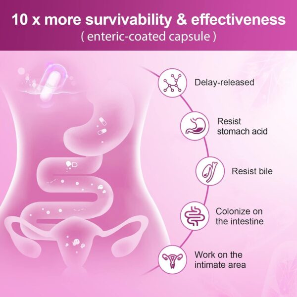 Women's Probiotic Extract Capsules 90 Veg Caps - Image 2