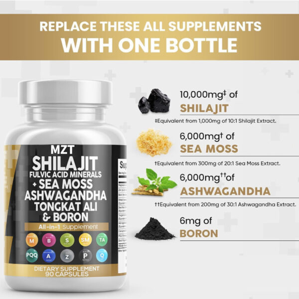 Shilajit Sea Moss Ashwagandha Tongkat Ali Boron - Image 6