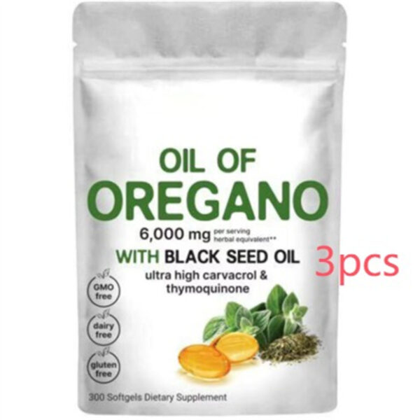 Oil of Oregano with Black Seed Oil 300 Softgels - Image 7