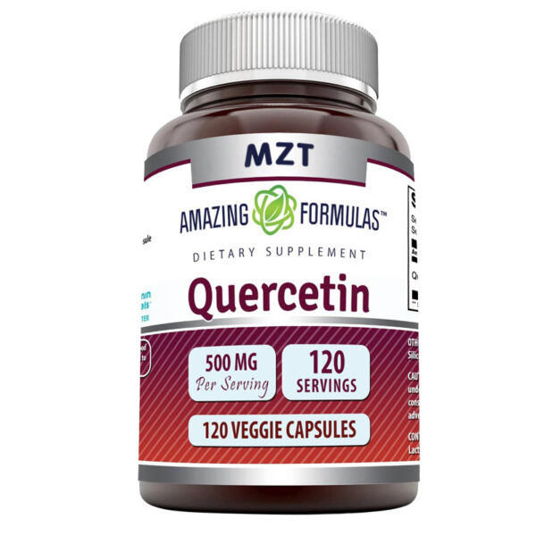 Quercetin Magnesium Stearate 120 Veg Capsules - Image 2