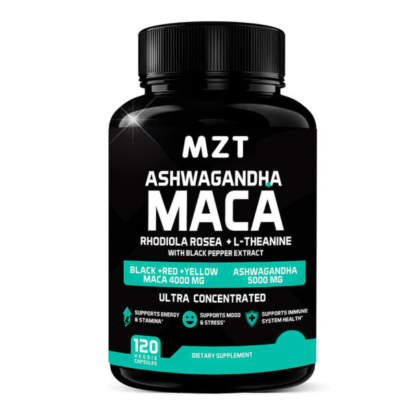 Ashwagandha Maca With Black Pepper 120 Veg - Image 4