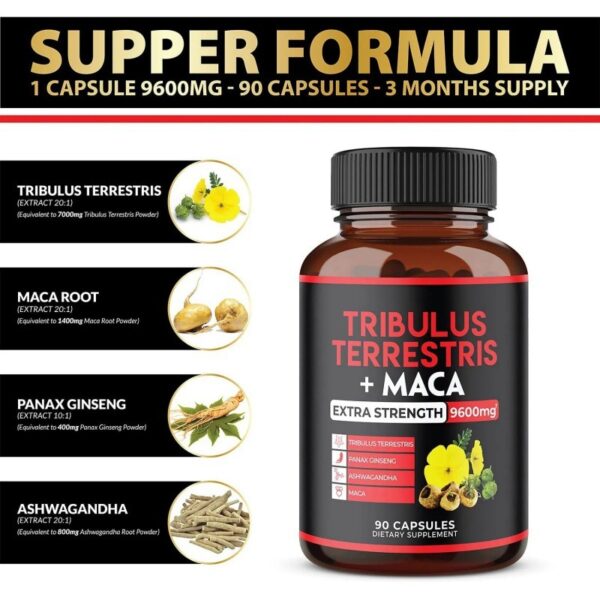 Tribulus Terrestris and Maca 9600 mg - Image 2