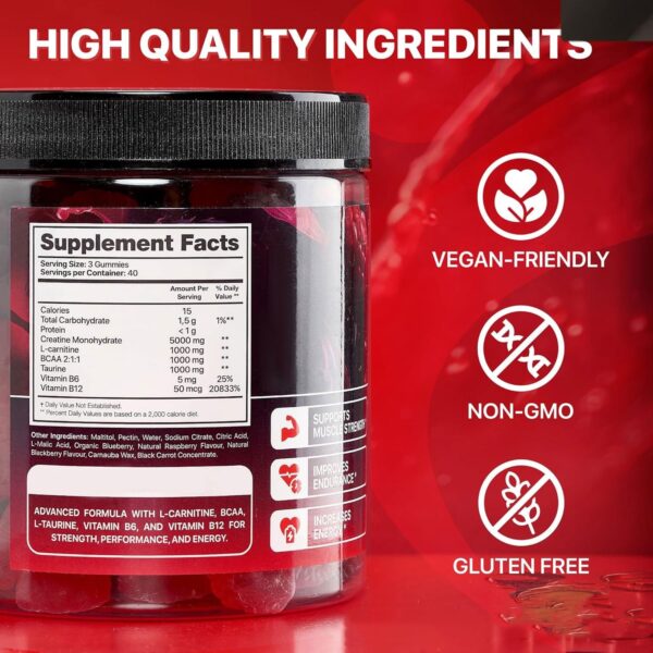 Creatine Monohydrate L-Carnitine and Vitamins - Image 4
