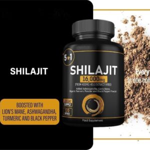 Shilajit Lion's Mane Ashwagandha Tumeric (120)