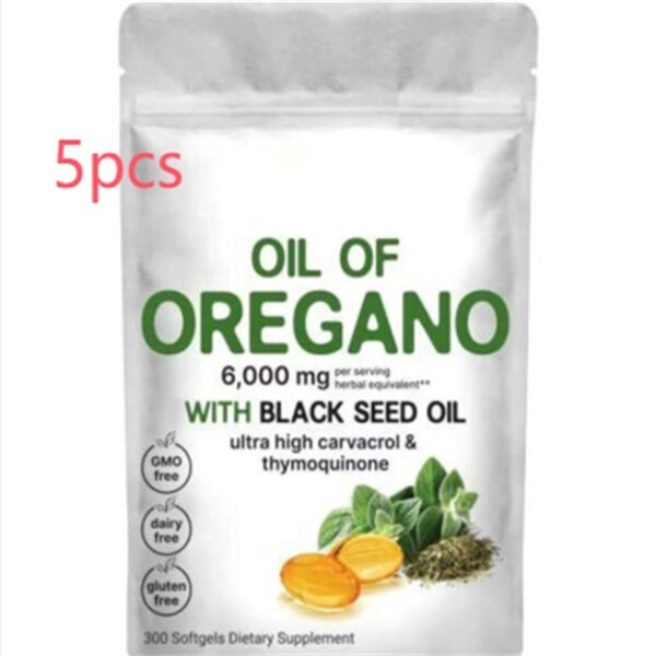 Oil of Oregano with Black Seed Oil 300 Softgels - Image 8