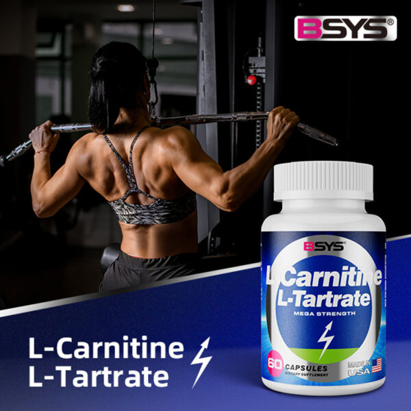 BSYS L-Carnitine L-Tartrate Mega Strength (60) - Image 6