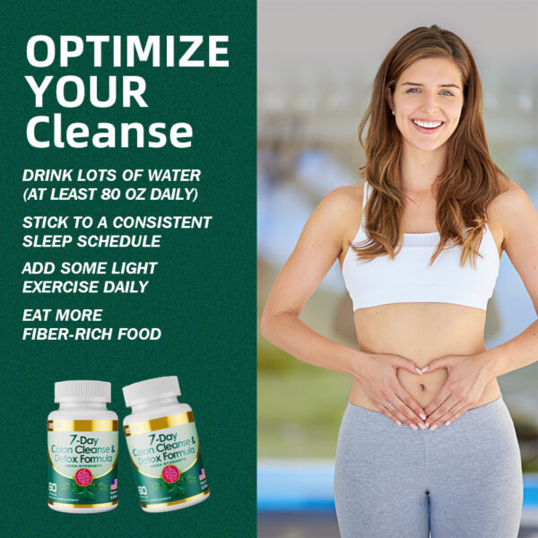 7-Day Colon Cleanse Detox Formula Capsules - Image 5