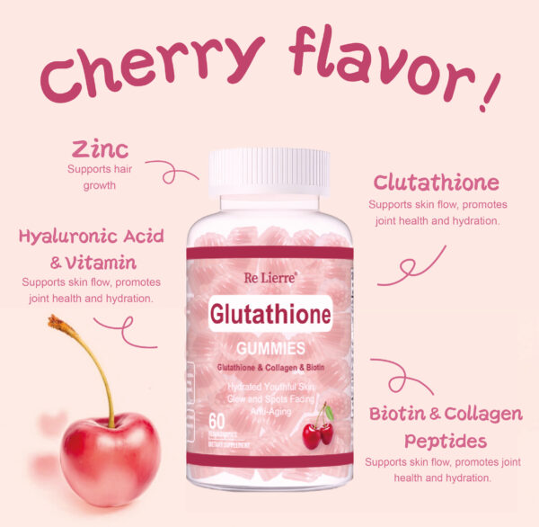 Glutathione Collagen Gummies - Cherry - Image 8