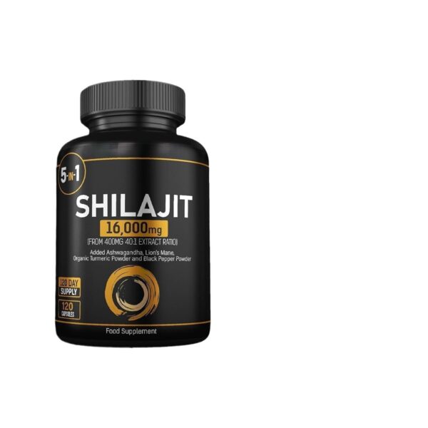 Shilajit Lion's Mane Ashwagandha Tumeric (120) - Image 3