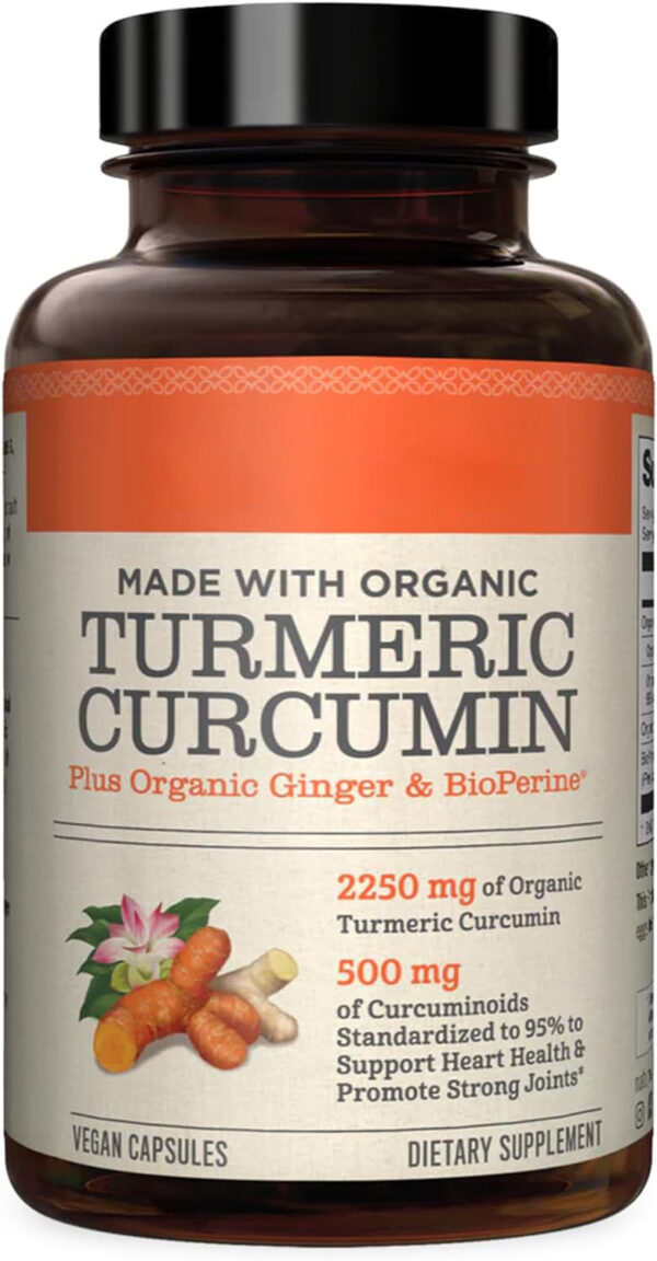 Organic Curcumin Turmeric Vegan Capsules - Image 3