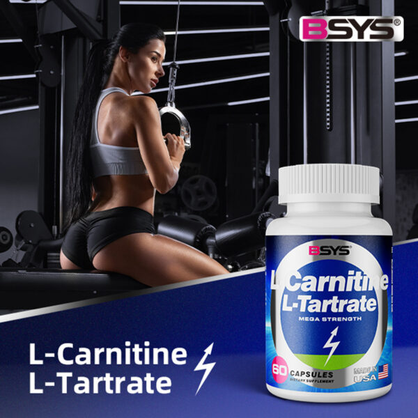 BSYS L-Carnitine L-Tartrate Mega Strength (60) - Image 5