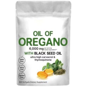 Oil of Oregano with Black Seed Oil 300 Softgels