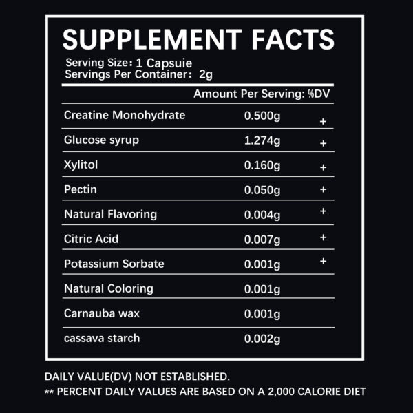 Creatine Blue Raspberry Gummies - Image 4