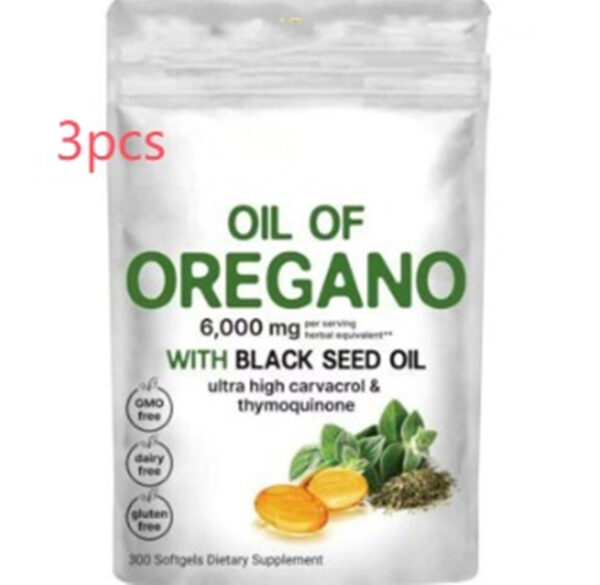 Oil of Oregano with Black Seed Oil 180 Tablets - Image 7