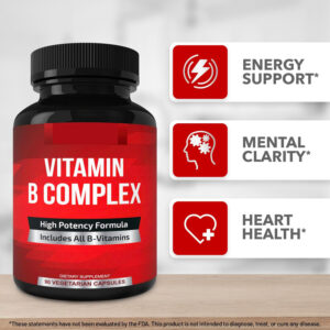 Vitamin B Complex - 90 Capsules High Potency