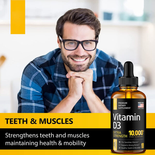 Vitamin D3 Drops - Extra Strength 10,000IU