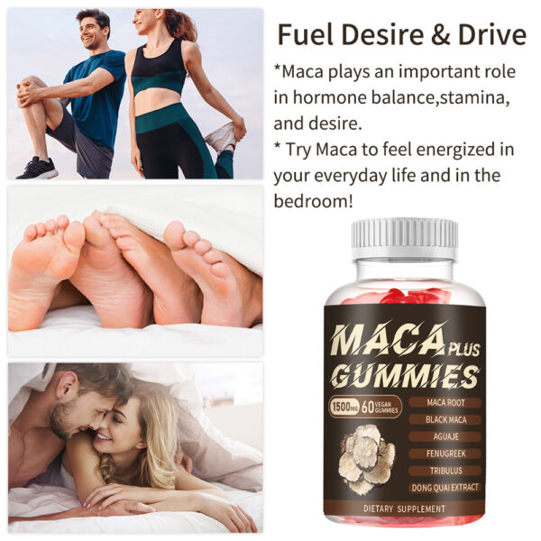 Maca Plus 1500mg 60 Vegan Gummies - Image 4