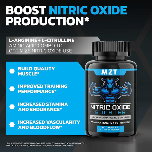 Nitric Oxide Booster - 60 Capsules