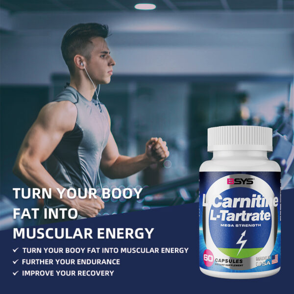 BSYS L-Carnitine L-Tartrate Mega Strength (60) - Image 3