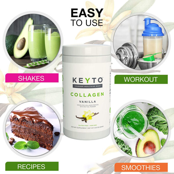 Collagen Protein Hydrolyzed Vanilla Non GMO - Image 2