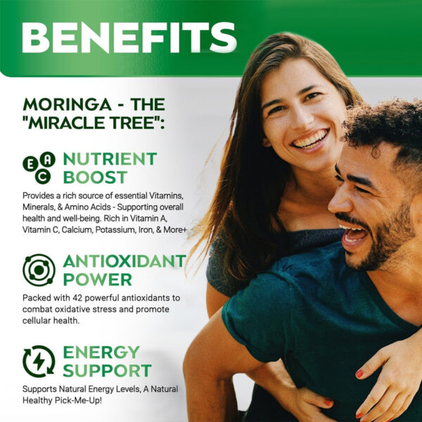 Moringa Leaf (oleifera) Capsules (60) - Image 3