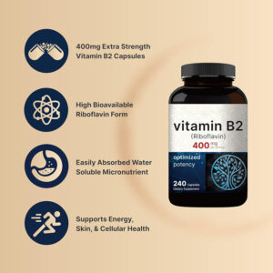 Vitamin B2 Riboflavin 240 Capsules