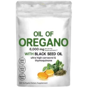 Oil of Oregano with Black Seed Oil 180 Tablets