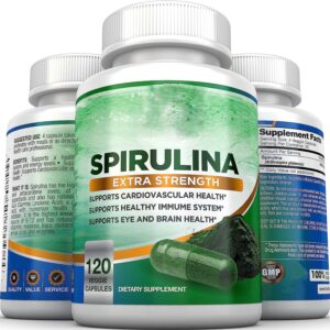Spirulina Extra Strength Veggie Capsules 120