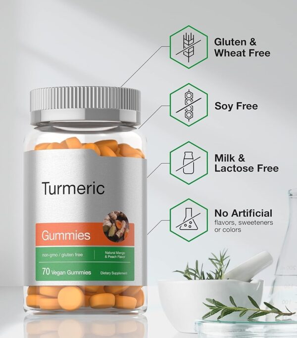 Turmeric 70 Vegan Gummies Non-GMO - Image 2