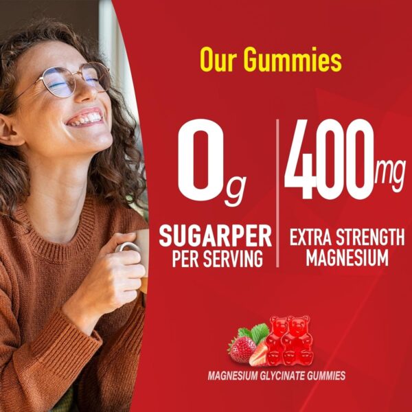 Magnesium Glycinate 400MG Calm Gummies - Image 3