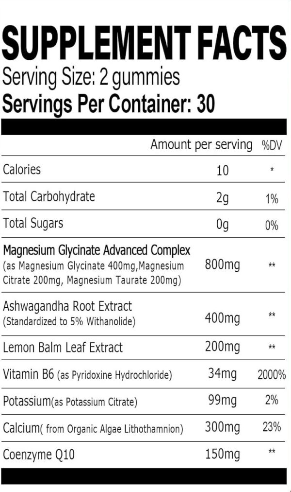 Magnesium Glycinate 400MG Calm Gummies - Image 5
